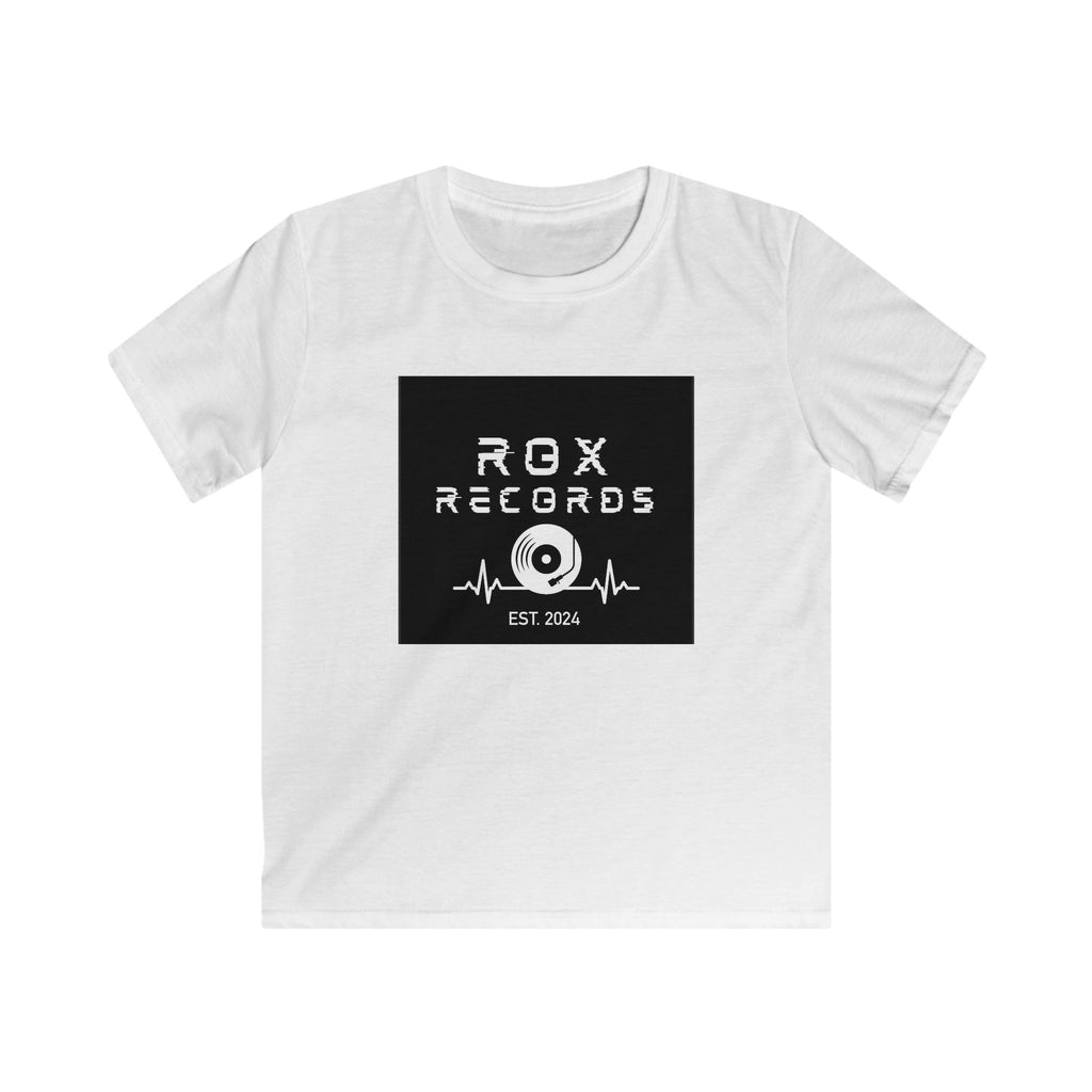 Kids Tee — Rox Records Logo "Est. 2024" Music Vinyl Graphic