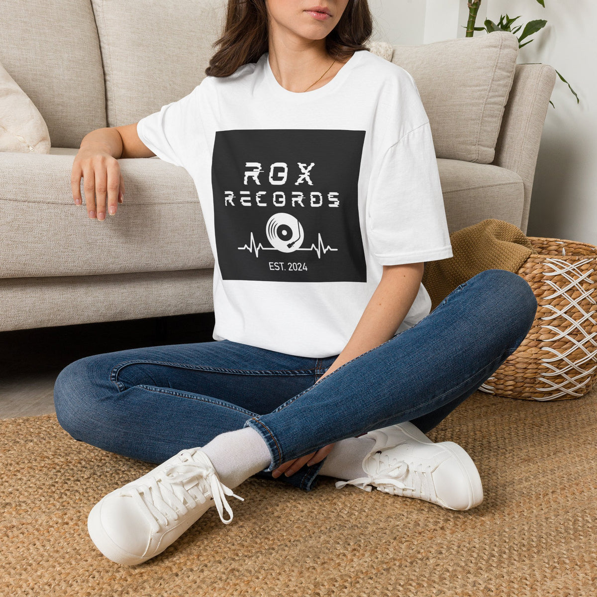 Rox Records Vintage Logo T‑Shirt — Retro DJ Vinyl Music Tee