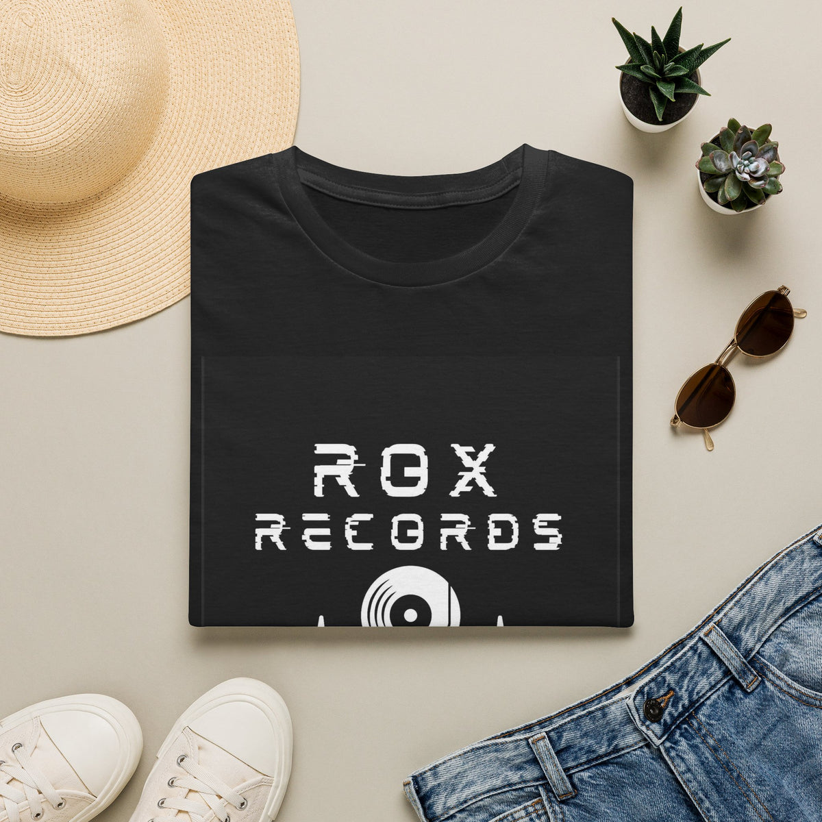 Rox Records Vintage Logo T‑Shirt — Retro DJ Vinyl Music Tee