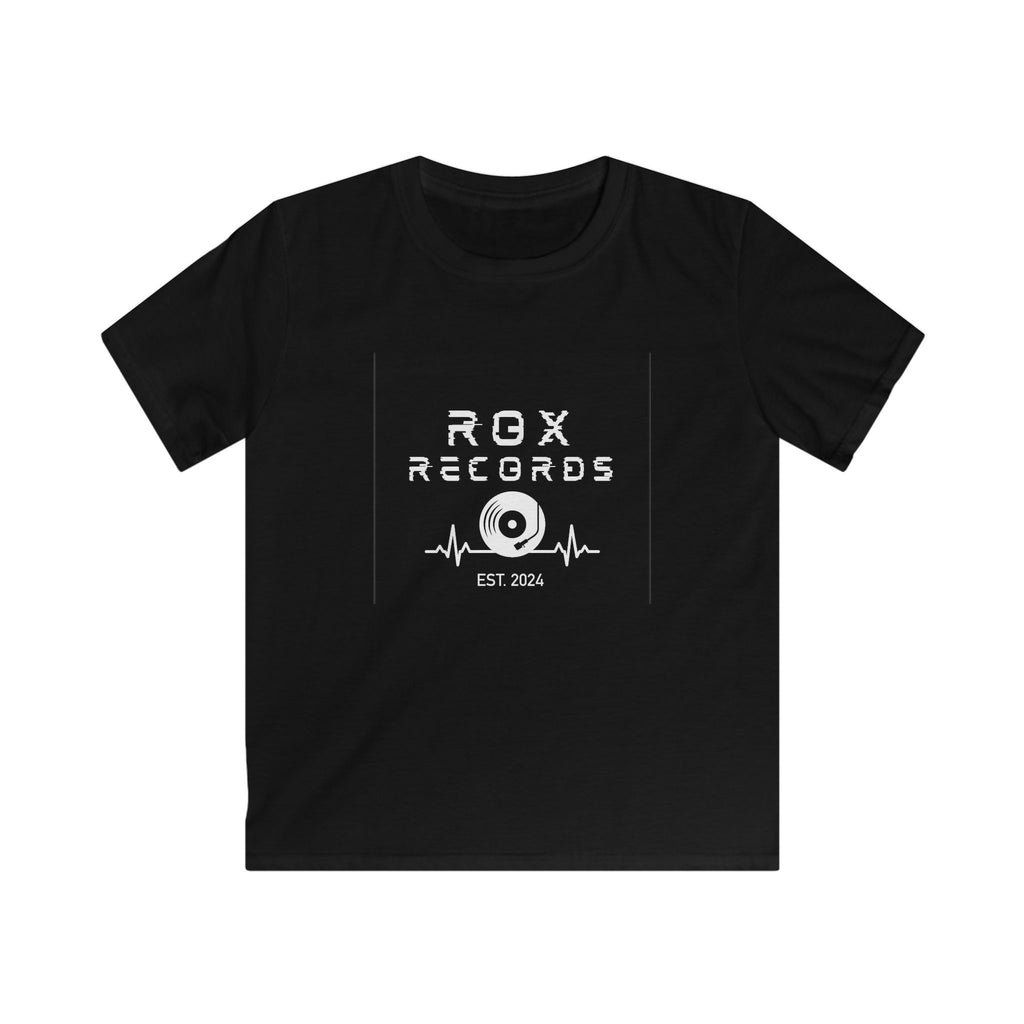 Kids Tee — Rox Records Logo "Est. 2024" Music Vinyl Graphic