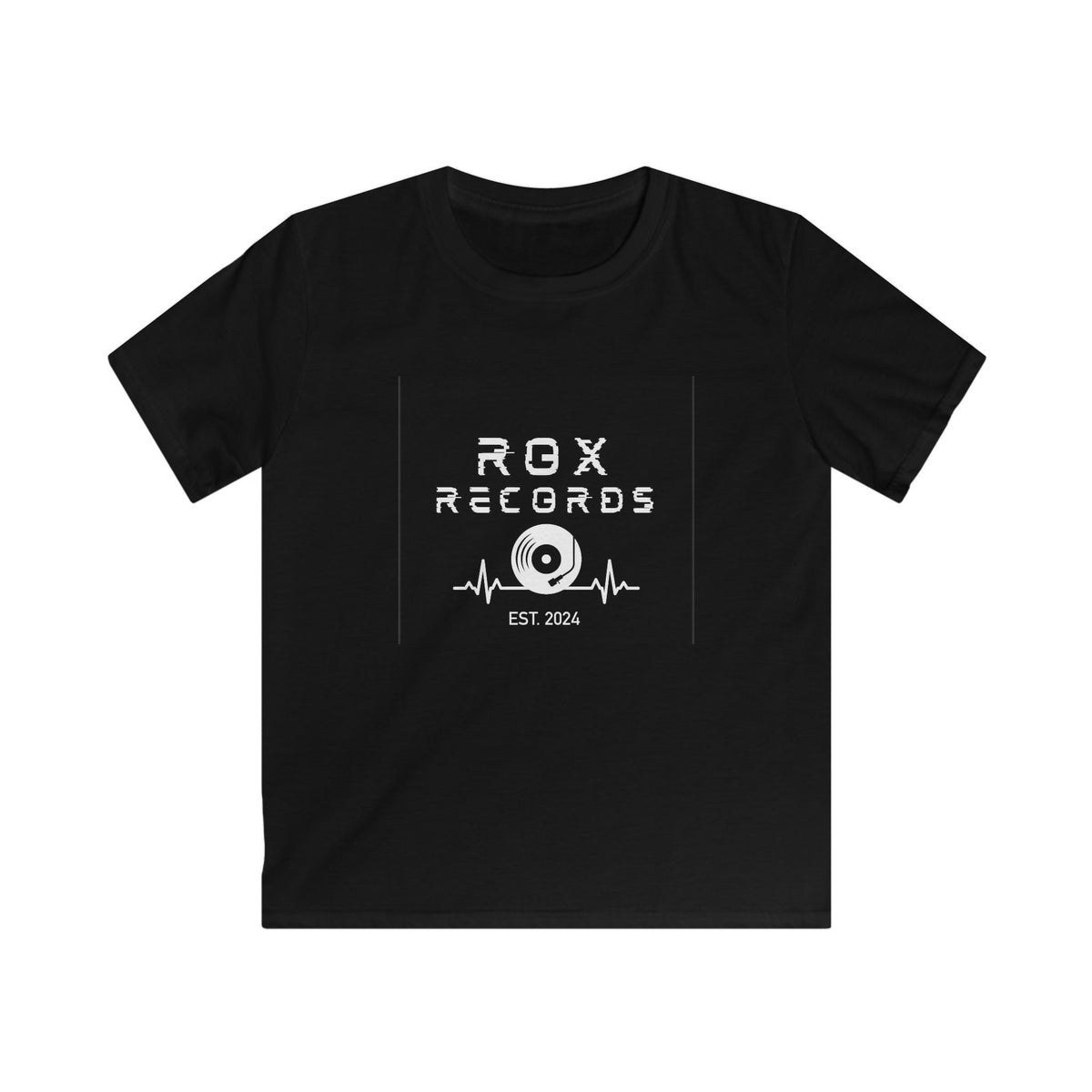 Kids Tee — Rox Records Logo "Est. 2024" Music Vinyl Graphic