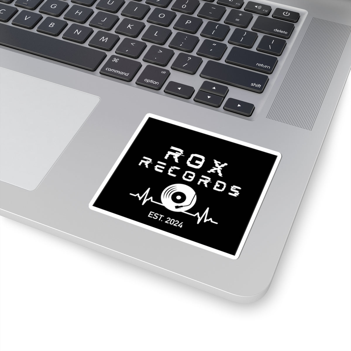 Rox Records Vinyl Logo Sticker — Kiss-Cut Music Label Decal (Est. 2024)
